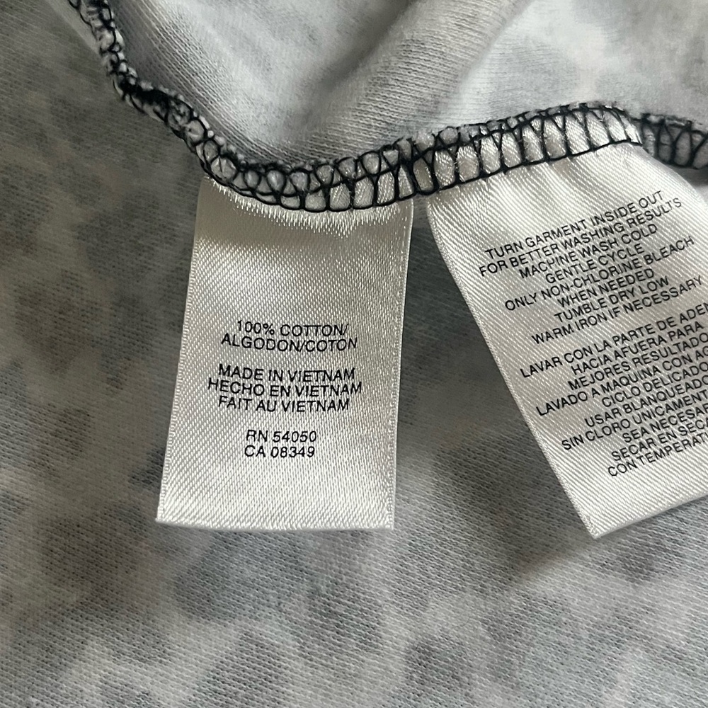 Jones New York Signature Stylish Black and White Leopard Print Women's Top 2X - Picture 7 of 13